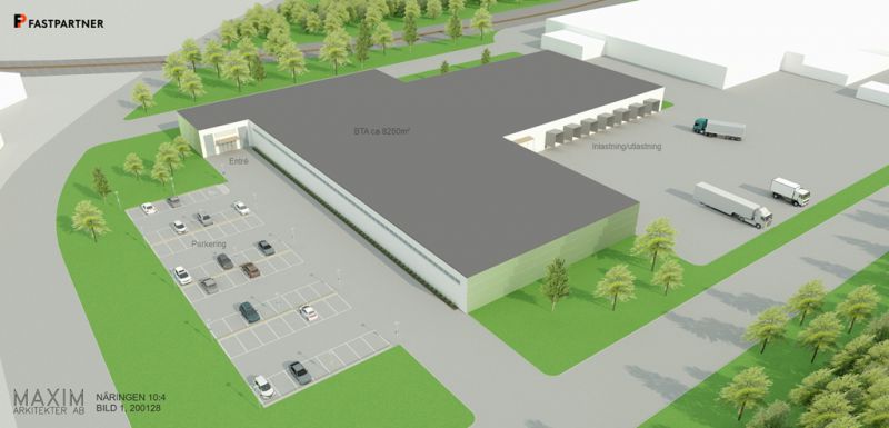 Här visar vi en vision som kan förverkligas på ett av Gävles mest företagstäta områden.