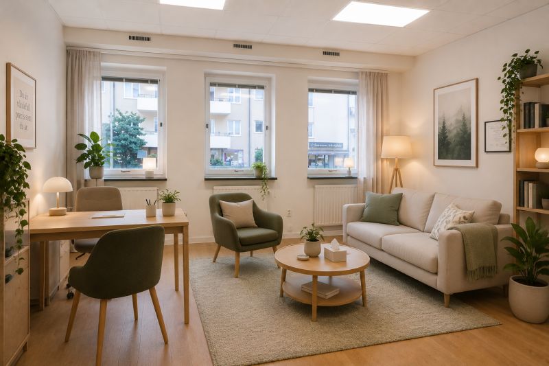 Ljust kontor på Gärdet – unik möjlighet till eget garage, lager och anpassningsbar standard!
